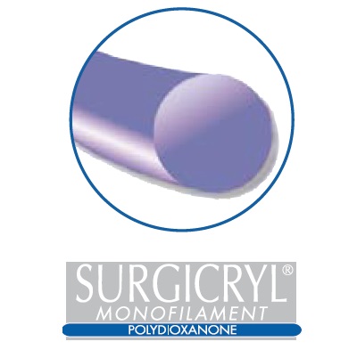 SMI Surgicryl® Monofilament DS-24 2-0 3/8 12 kpl (PDS)