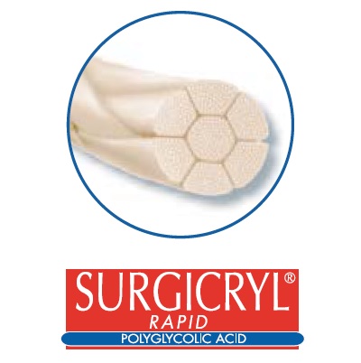 SMI Surgicryl® Rapid DS-12 5-0 3/8 50 cm 12 kpl (EASY PASS)